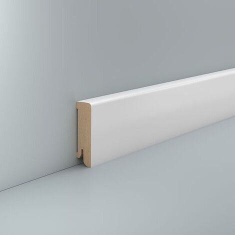 Sockelleiste Fußleiste weiß MDF foliert 16x58mm