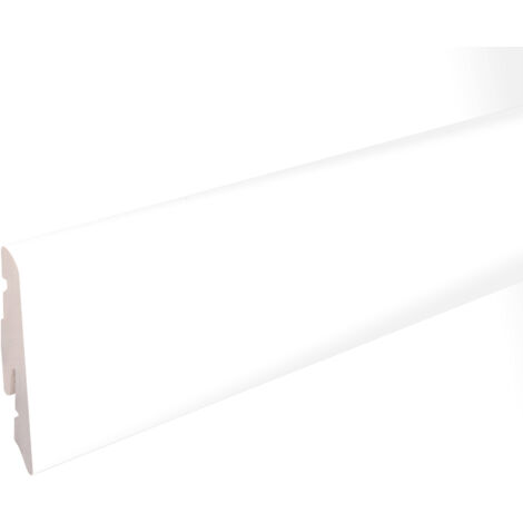 Sockelleiste KU014L PVC Weiß 14 x 58 x 2400 mm foliert - Neuhofer