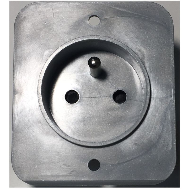 Socket 2P+T - ref O400818 - grey