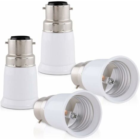 Socket adapters - B22 to E27 socket converter - Bayonet socket adapter for halogen and LED lamps