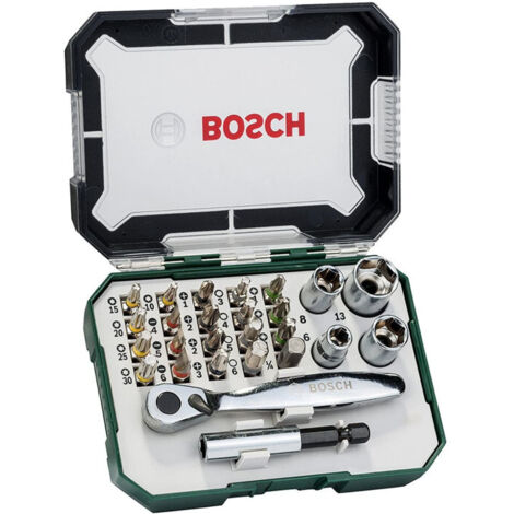 Socket et jeu de bits Bosch 2607017393 27 unites