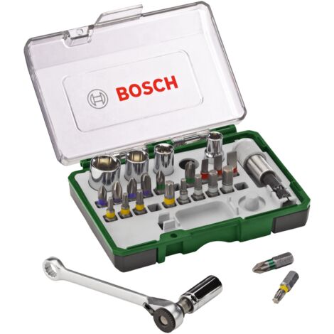 Socket et jeu de bits Bosch 2607017562 27 unités