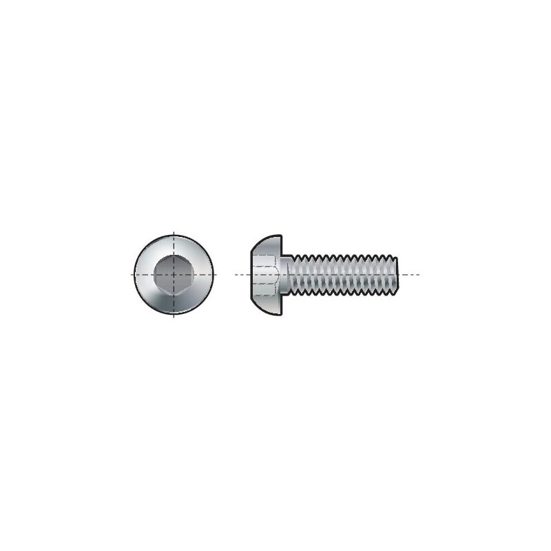 Qualfast - M5X16 Socket Button Head Screw A4 (GR-70)- you get 25