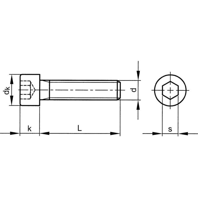 Qualfast - M8X16 Socket Head Cap Screw Fully Threaded Nylon pa (GR-6.6)- you get 5