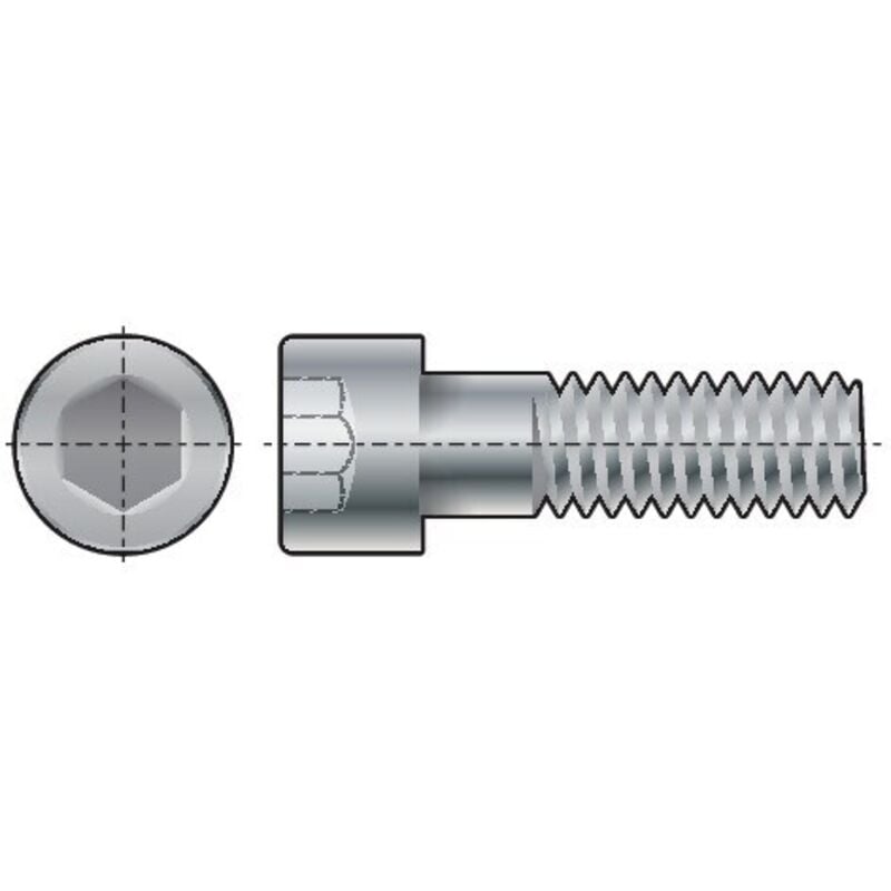 Qualfast M5X10 Socket Head Cap Screw (GR-8.8)- you get 25