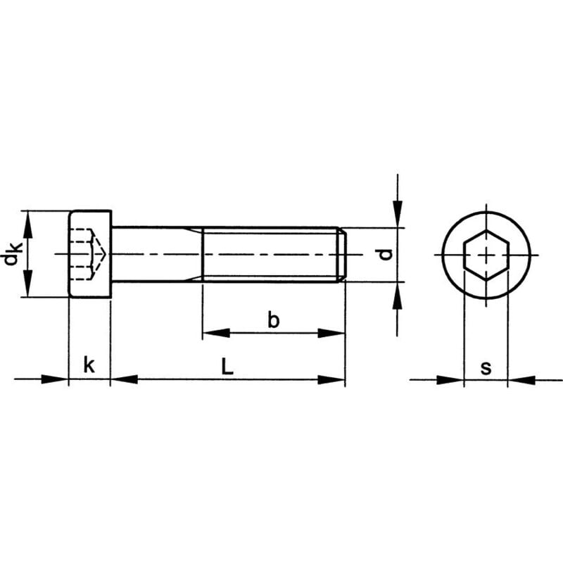 Qualfast - M6X25 Socket Low Head Cap Screw bzp (GR-8.8)- you get 25