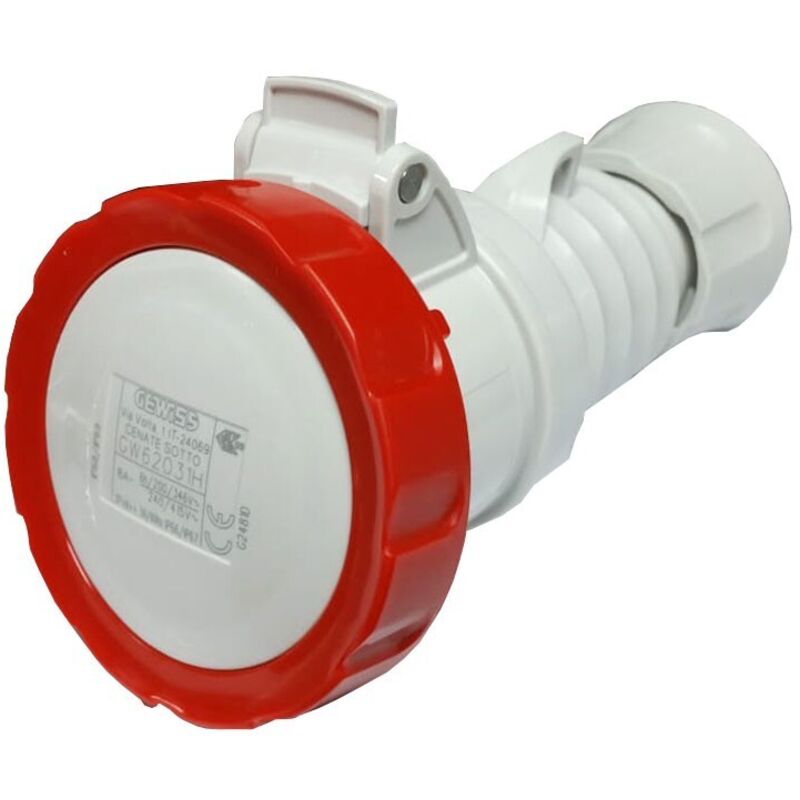 Gewiss - Prise mobile droite IP69 3P+N+E 16A 380-415V 50/60Hz Câblage à vis rouge