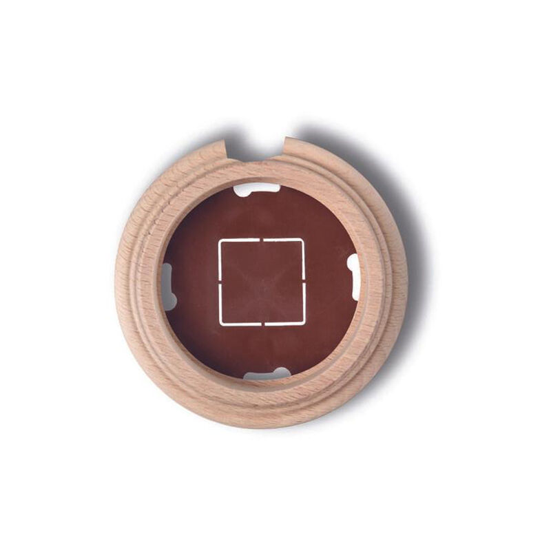 Socle 1 poste - 1 orifice de liaison Hêtre naturel g&d Fontini