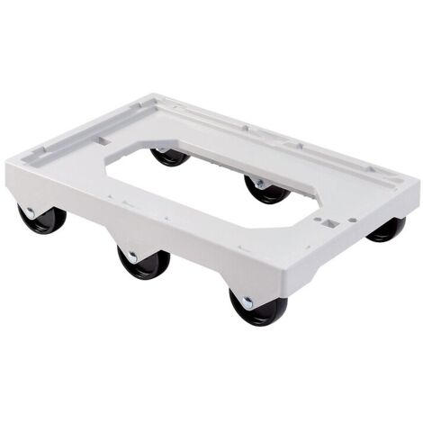 Socle 6 roues pour bacs gerbables 6 roues hauteur 135 mm pour bacs 600 x 400 ou 400 x 300 - GILAC