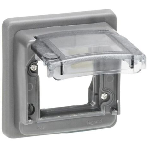 Socle adaptateur Hypra IP55 pour mécanisme Mosaic 2 modules - LEGRAND