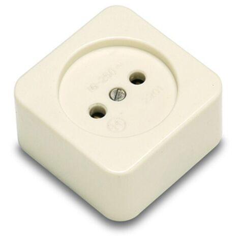Socle Carré Blanc 16 à 250 V