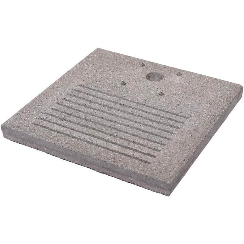 Bel-fer - Socle carré en béton 40x40 Cm avec séparateur pour drain de fontaine