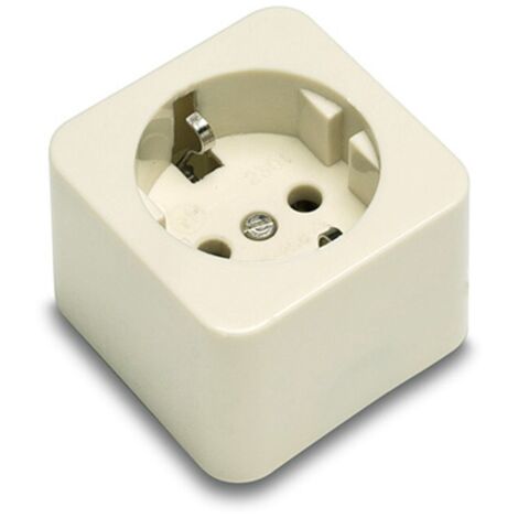 Socle Carré Tt 16 à 250 V Blanc