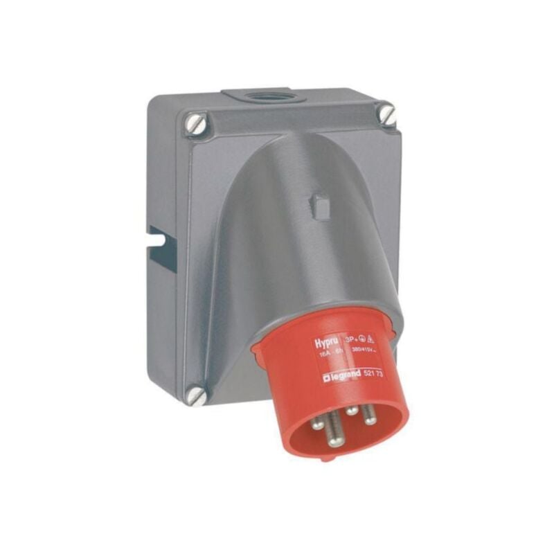 Legrand - Fiche inclinée Hypra IP44 32A - 380V à 415V - 3P+T - plastique