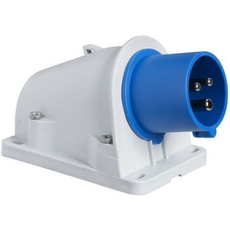 Mennekes 1341 – Base Mural 2 Pôles Terre 16 A 230 V Bleu Référence 1341