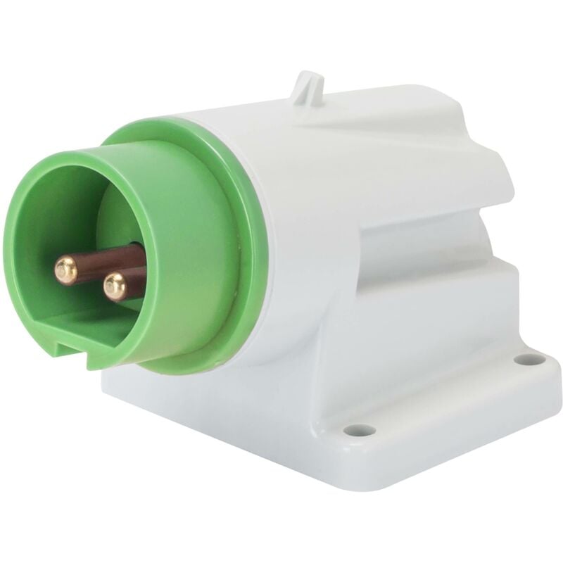 Prise murale fixe 90 degrés IP44 2P 16A 20-25V 40-50V Vis verte Câblage