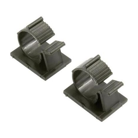 SOCLE DE FIXATION AUTOCOLLANT 93013C1217 NOIR 10 PC(S)