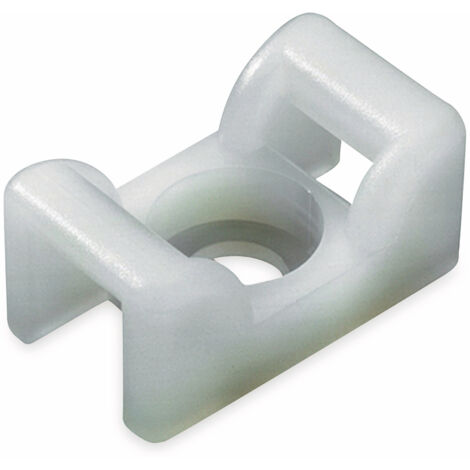 Socle de fixation pour colliers de serrage HELLERMANNTYTON, 151-24819, KR8G5 Naturel 1 Pièce