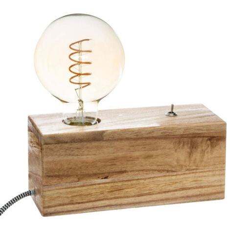 Socle de Lampe à Poser "Tibu" 20cm Naturel