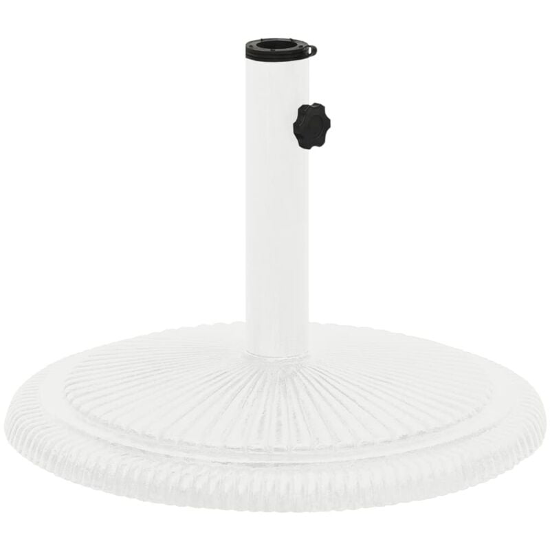 Vidaxl - Socle de parasol Blanc 45x45x30 cm Fonte