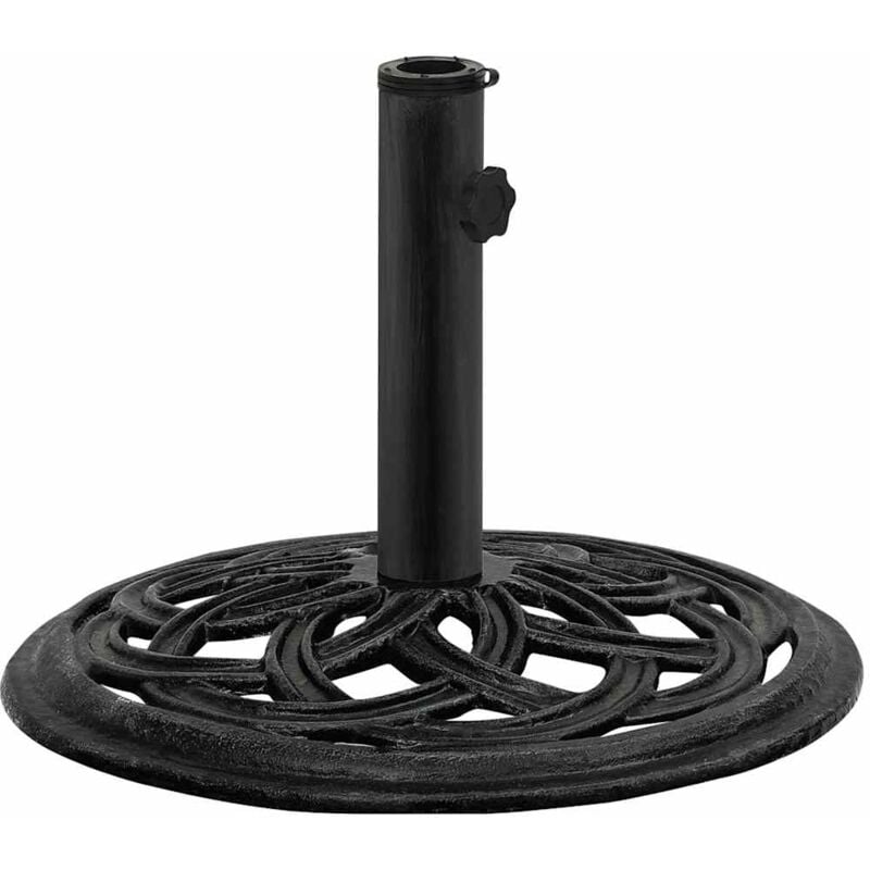 Socle de parasol Noir 44x44x31 cm Fonte - Vidaxl