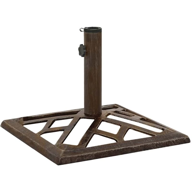 Vidaxl - Socle de parasol Bronze 44x44x31 cm Fonte Bronze