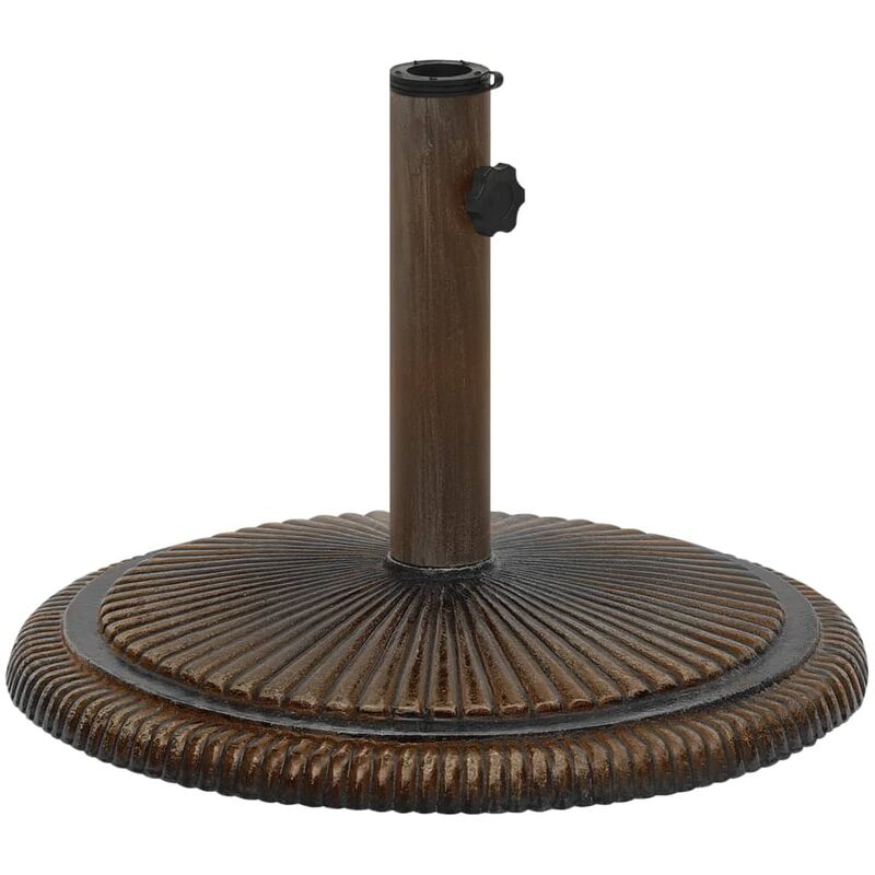 Socle de parasol Bronze 45x45x30 cm Fonte