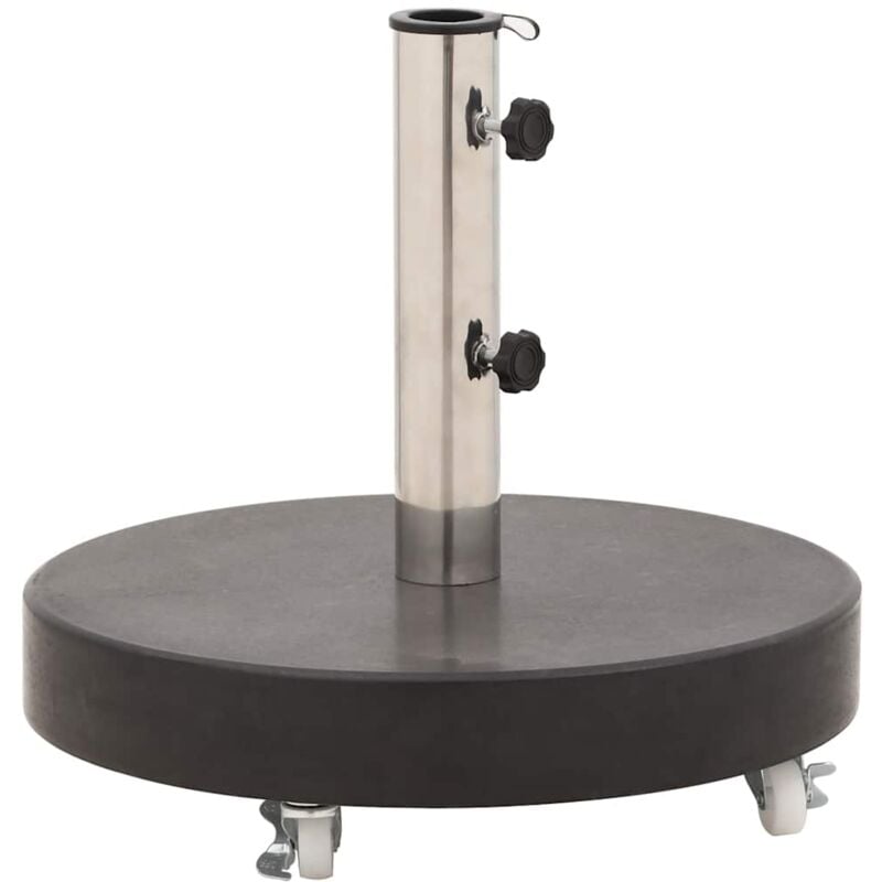 Socle de parasol Granite 30 kg Rond Noir
