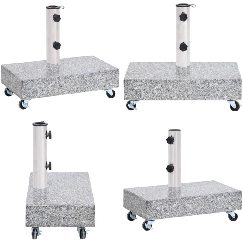 Socle de parasol Gris clair 45x25x8,3 cm Granite - base de parasol - bases de parasol - Home & Living - Gris