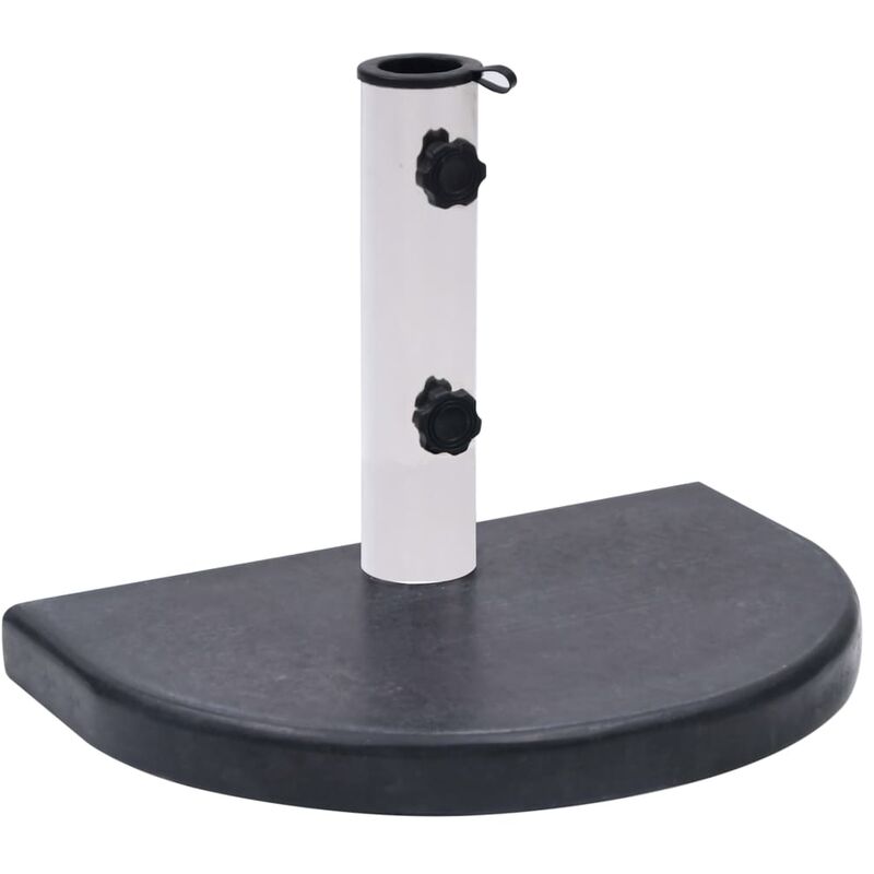 Socle de parasol Noir 40x28x4 cm Granite