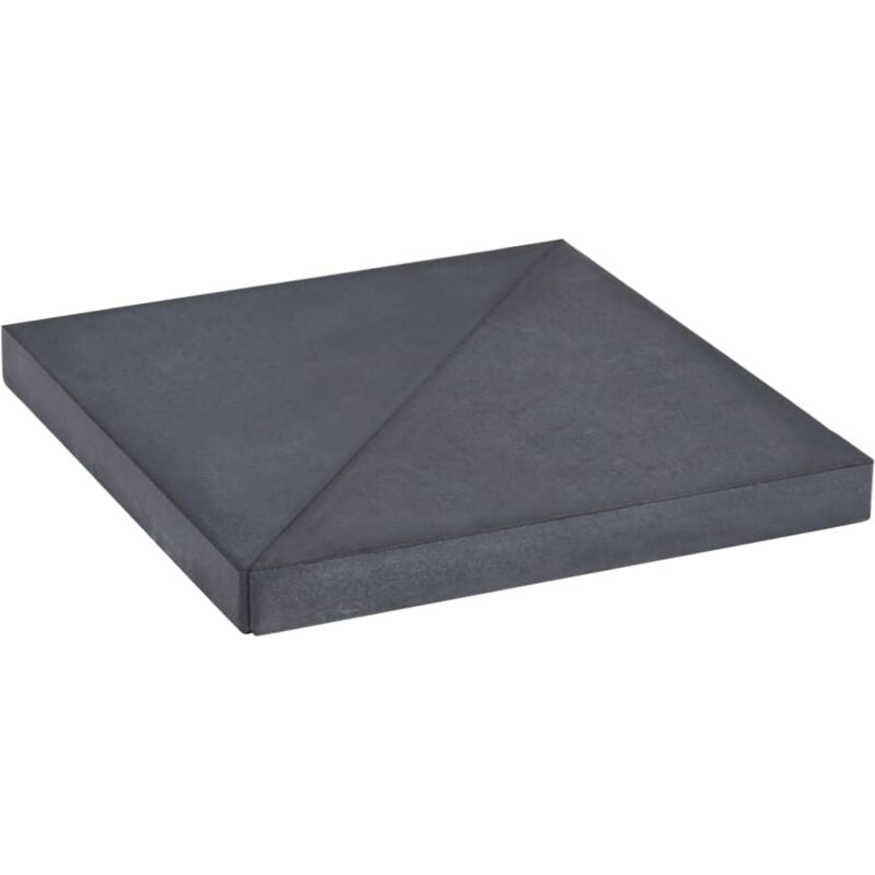 Plaque de poids de parasol Noir Granite Carré 15 kg