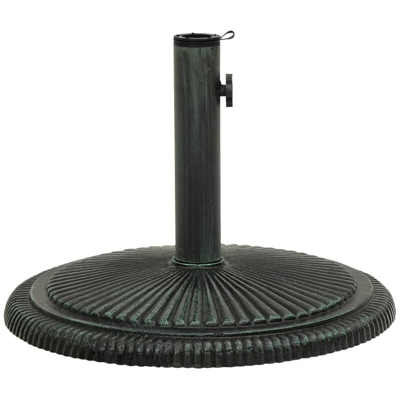 Vidaxl - Socle de parasol Vert 45x45x30 cm Fonte