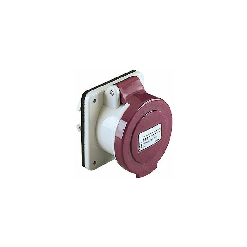 Schneider Electric - socle de prise - droit - pratika - 16a - 2p - ip44 - violet 82901