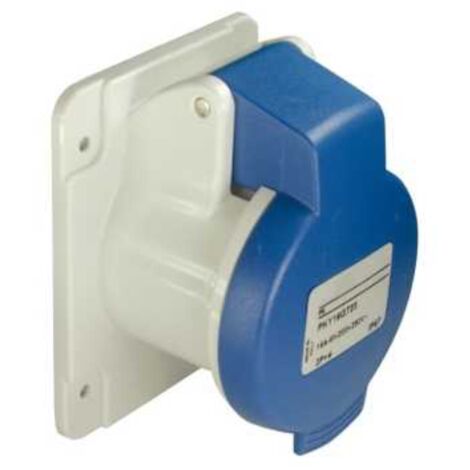 socle de prise droite - pratika - 16a - ip44 - 220v - 2p+t - schneider electric pkf16g423