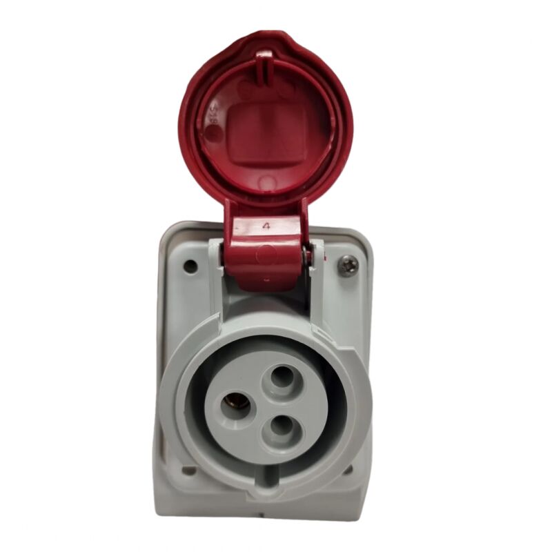 Socle de prise femelle 2P+T 32A étanche IP44