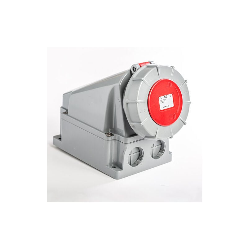 Socle De Prise 63a Triphasé Avec Fil Pilote 3p+t - étanche Ip67 - Ide
