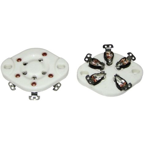 Socle de tube électronique 1 pc(s) 130579 Nombre de pôles: 5 Culot: UX-5 Type de montage: châssis Matériau:Céramique Q27340