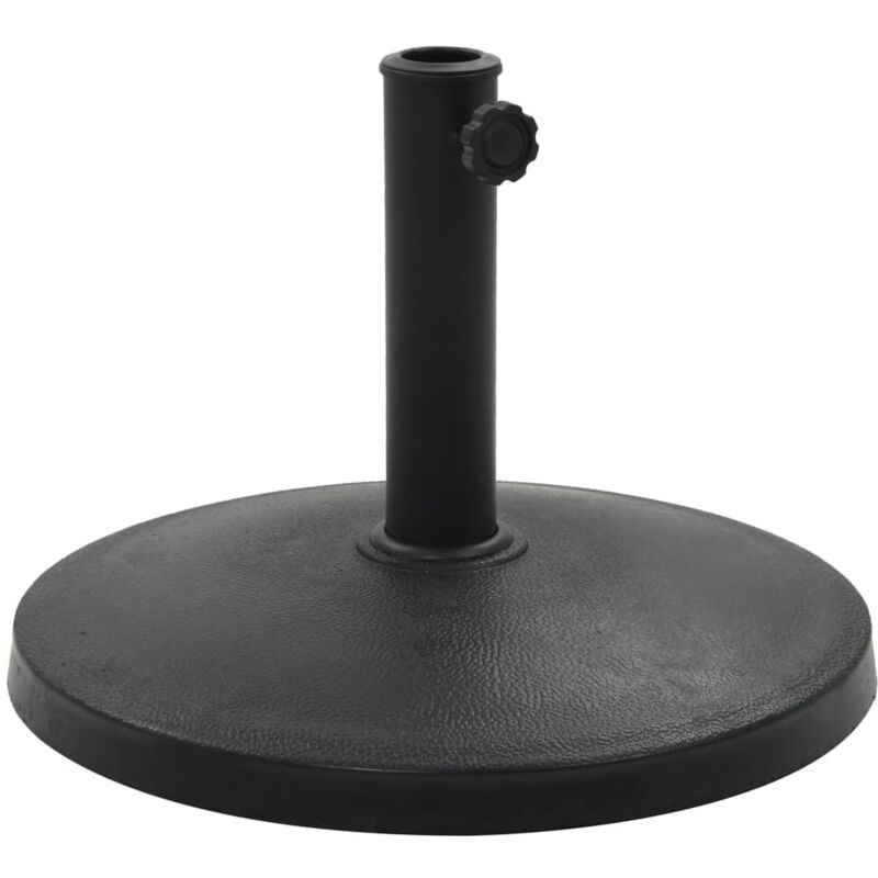 Socle rond de parasol Polyrésine 10 kg Noir