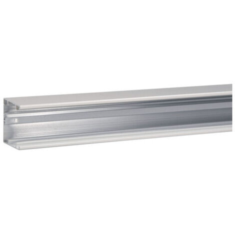 Socle pour goulotte queraz h54mmxp54mm L200mm 1 compartiment alu RAL9016 Pure HAGER GBA5005019016