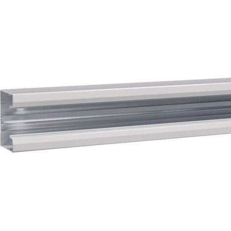 Socle pour goulotte queraz h85mm x p56mm L200mm 1 compartiment alu anodisé (GBA500851ALU)