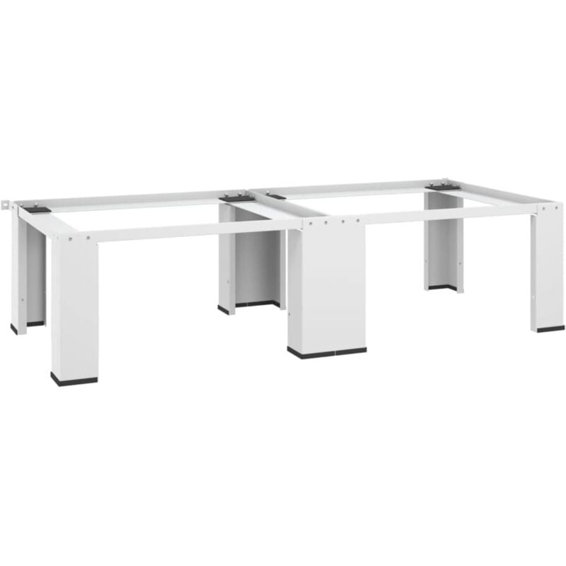 Vidaxl - Socle double pour lave-linge et sèche-linge Blanc