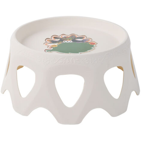 Socle pour Pot de Fleurs - ManoMano - PP - Design élégant et robuste en PP (13cm/22cm, blanc/noir, pack 1)