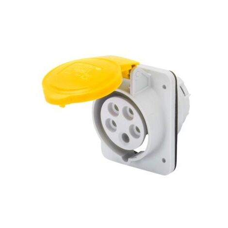 SOCLE PRISE 10° HP IP44 2P+T 32A 110V 4H GEWISS GW62213H