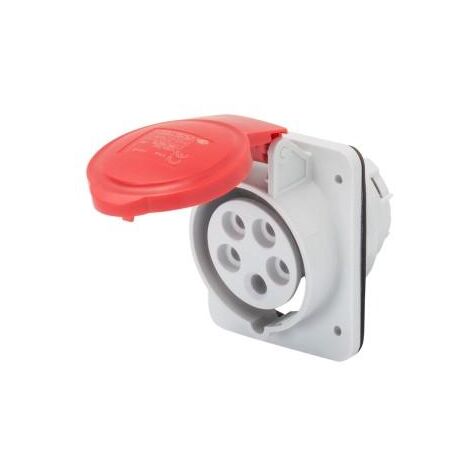 SOCLE PRISE 10° HP IP44 2P+T 32A 400V 9H GEWISS GW62219H
