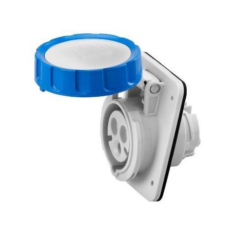 SOCLE PRISE 10° HP IP67 2P+T 32A 230V 6H GEWISS GW62238H