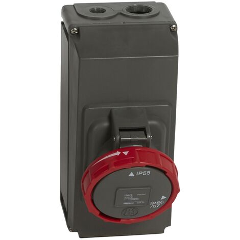 socle saille - 4p+t - 63 ampères - 400 volts - legrand 059438