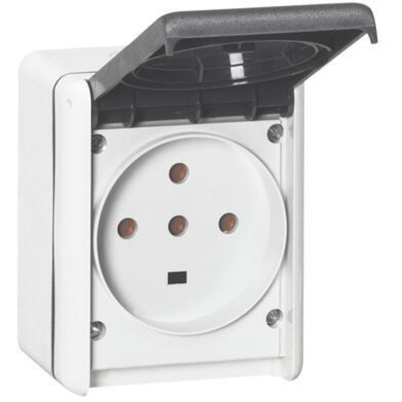 Prise étanche 3P+T+N 32A Plexo complet IP55 saillie - 055877