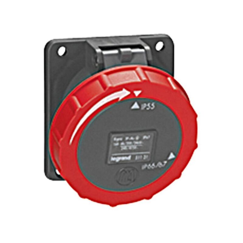 Legrand - Prise fixe Hypra IP66/67-55 16A - 380V à 415V - 3P+T - plastique