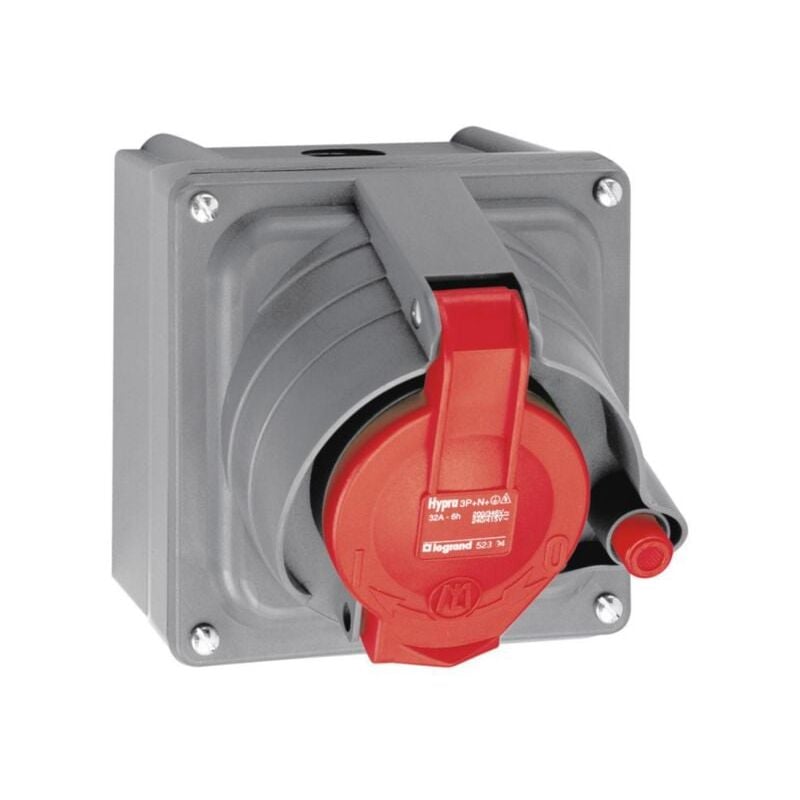 Prisinter fixe Hypra IP44/55 32A - 380V à 415V - 3P+N+T - plastique Legrand