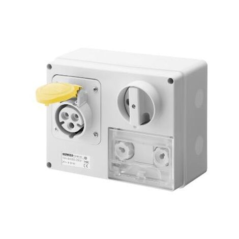 SOC.PR.VE.H.A.F.3P+N+T 16A 110V 4H CBF GEWISS GW66025
